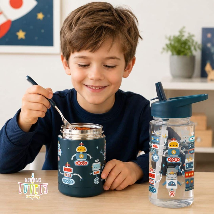 Παιδικό Παγούρι από Tritan 450ml A Little Lovely Company Robots