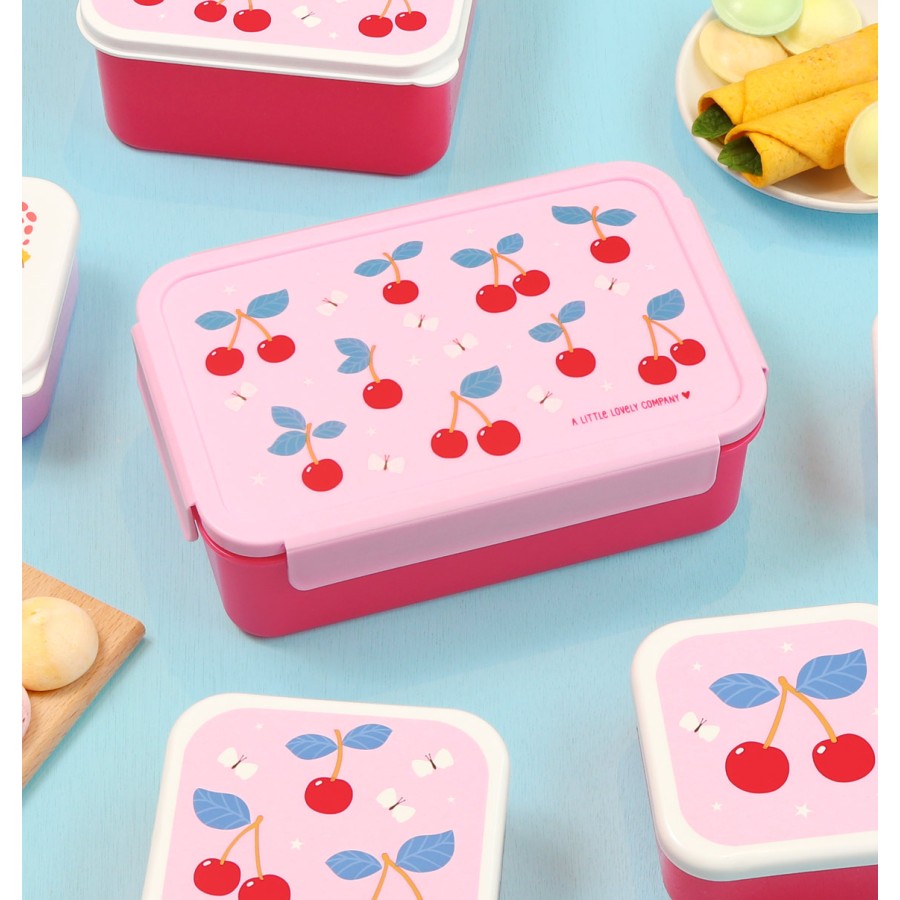 A little lovely company Παιδικό Δοχείο Φαγητού Bento με Χωρίσματα 1.2L Cherries