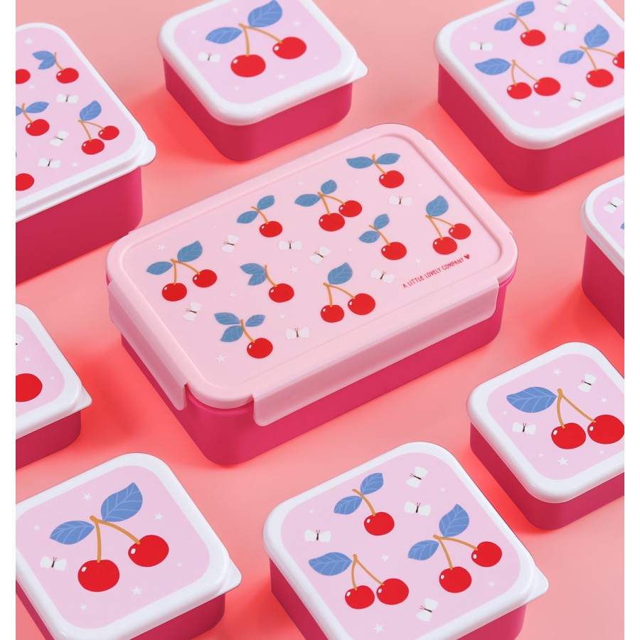 A little lovely company Παιδικό Δοχείο Φαγητού Bento με Χωρίσματα 1.2L Cherries