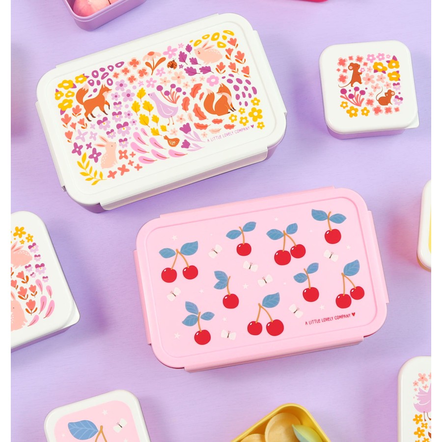 A little lovely company Παιδικό Δοχείο Φαγητού Bento με Χωρίσματα 1.2L Cherries