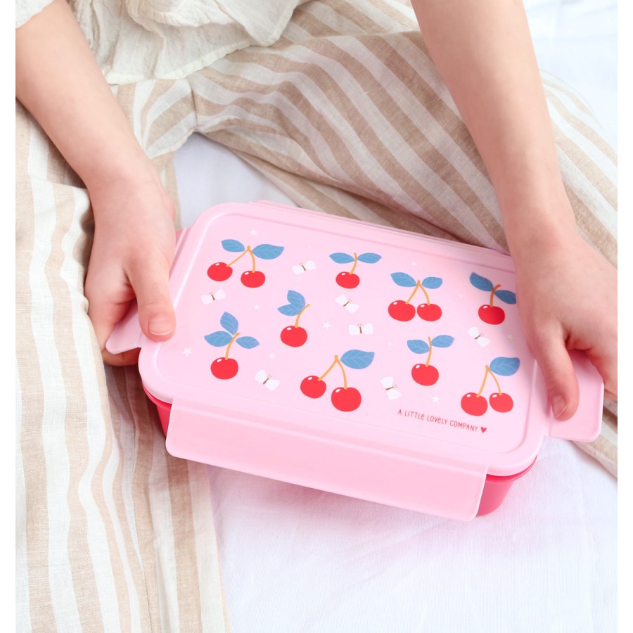 A little lovely company Παιδικό Δοχείο Φαγητού Bento με Χωρίσματα 1.2L Cherries