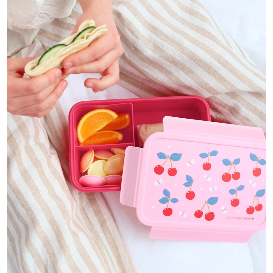 A little lovely company Παιδικό Δοχείο Φαγητού Bento με Χωρίσματα 1.2L Cherries