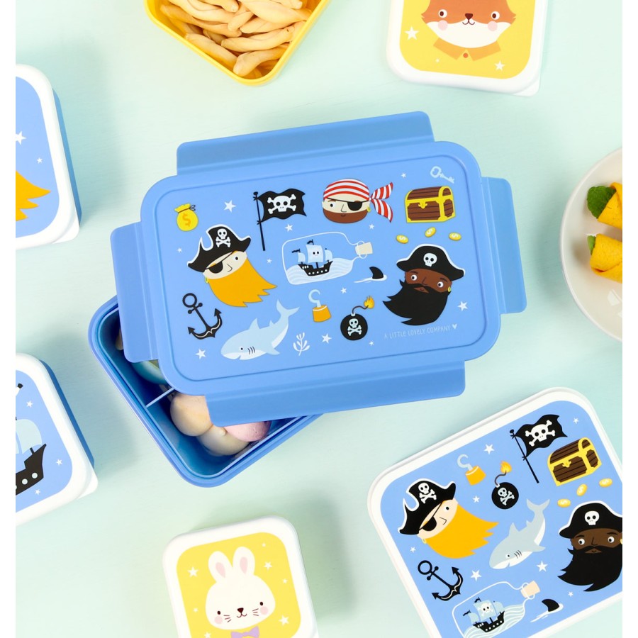 A little lovely company Παιδικό Δοχείο Φαγητού Bento με Χωρίσματα 1.2L Pirates