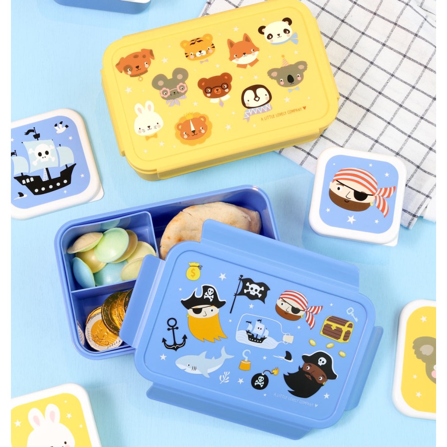 A little lovely company Παιδικό Δοχείο Φαγητού Bento με Χωρίσματα 1.2L Pirates