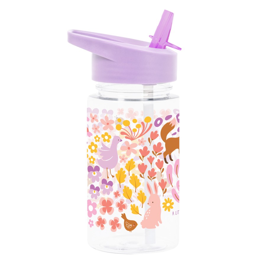 A little Lovely Company Παιδικό Παγούρι από Tritan 450ml Flower Garden