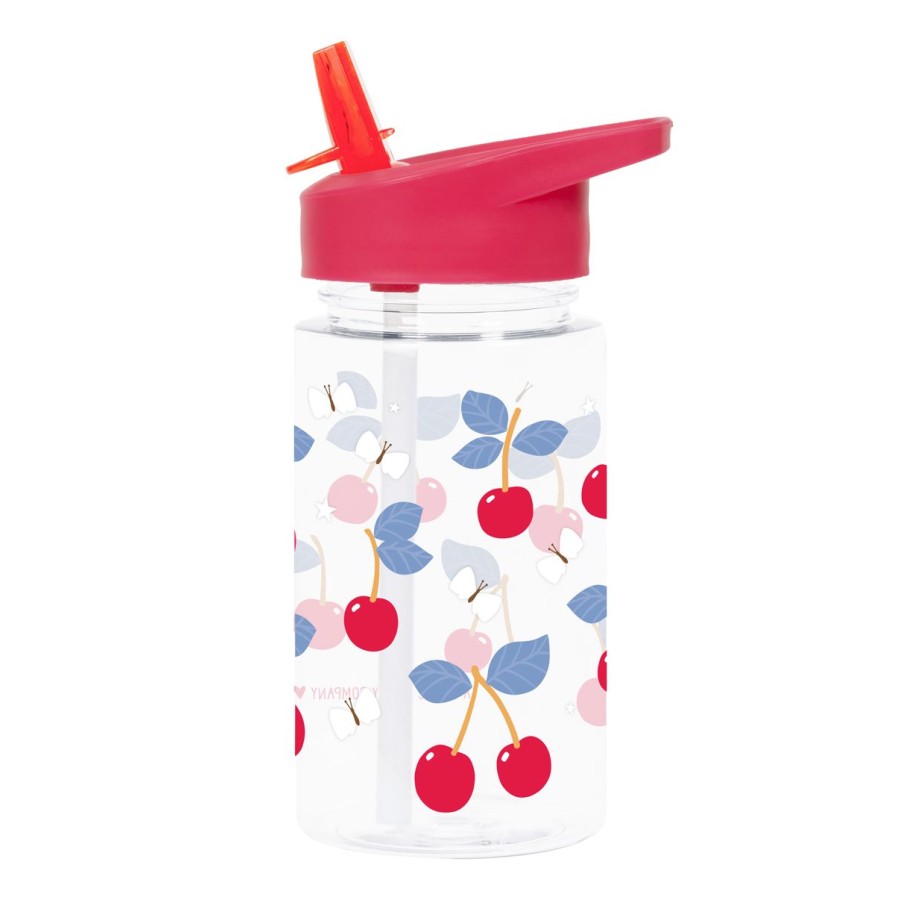 A little Lovely Company Παιδικό Παγούρι από Tritan 450ml Cherries
