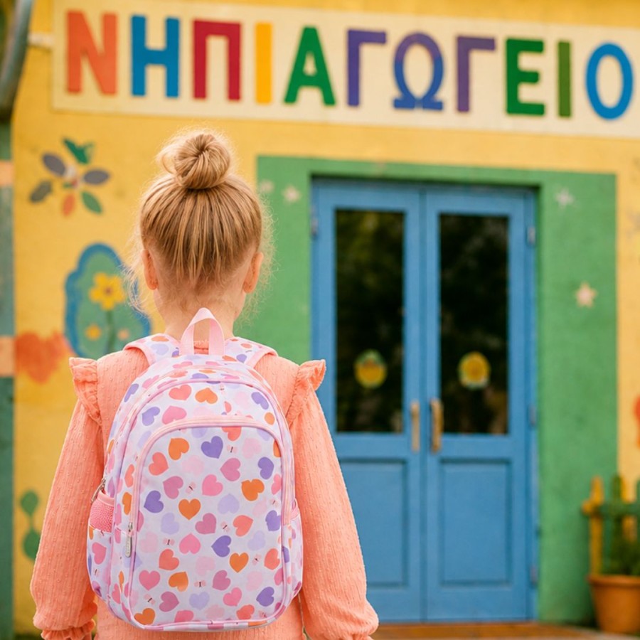 Τσάντα Πλάτης Νηπιαγωγείου με Ισοθερμική Θήκη A Little Lovely Company Hearts