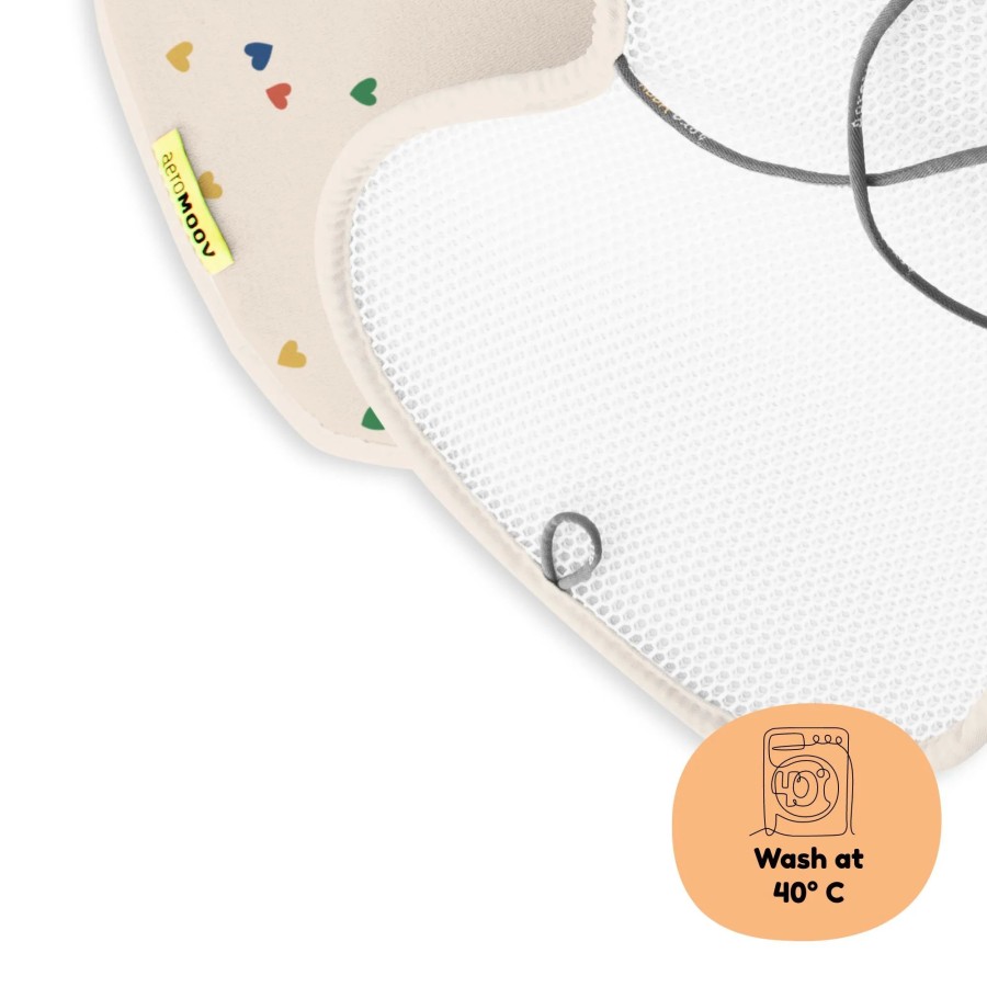 Aeromoov Αντι-ιδρωτικό Κάλυμμα Air Layer 15-36kg για Κάθισμα Αυτοκινήτου Group 2-3 Confetti Hearts