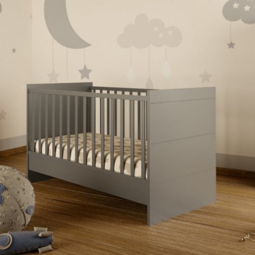 Asterias Bebe Προεφηβικό Βρεφικό Κρεβάτι ΜΥΚΟΝΟΣ Γκρι 82x147x92cm
