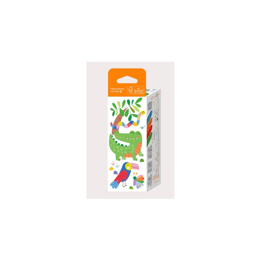 Haku Yoka Παιδικό Σετ Κηρομπογιές Art To Go Mini Colouring Roll Kit Safari