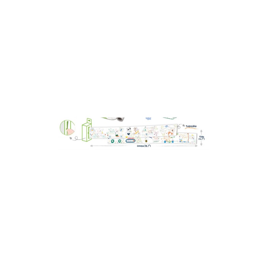 Haku Yoka Παιδικό Σετ Κηρομπογιές Art To Go Mini Colouring Roll Kit Safari
