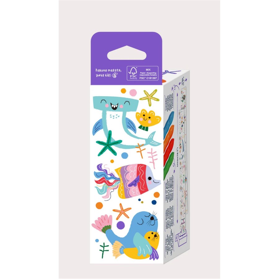 Haku Yoka Παιδικό Σετ Κηρομπογιές Art To Go Mini Colouring Roll Kit Sealife