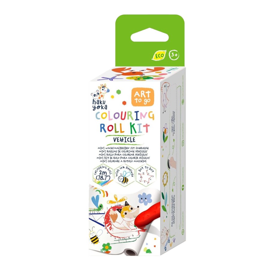 Haku Yoka Παιδικό Σετ Κηρομπογιές Art To Go Mini Colouring Roll Kit Vehicle