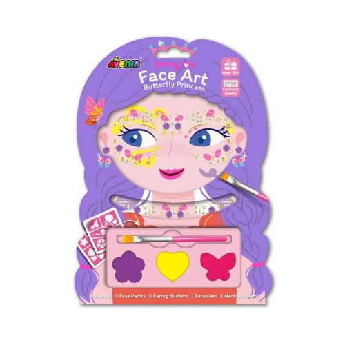 Avenir Παιδικό Σετ Ζωγραφικής Προσώπου Face Art Butterfly Princess