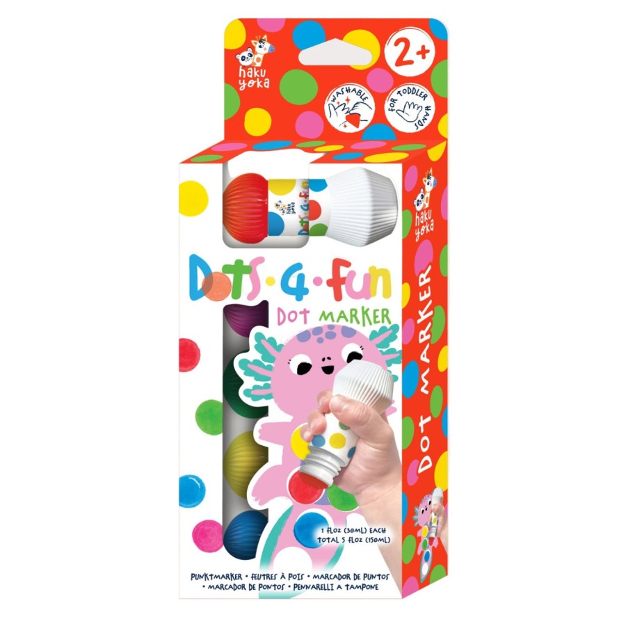 Παιδικοί Μαρκαδόροι για Βούλες Avenir Dots 4 Fun Classic Colors 5τμχ.