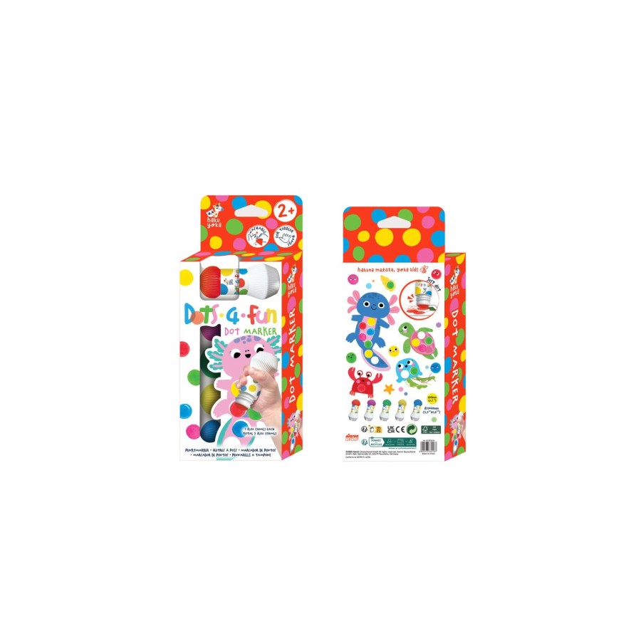 Παιδικοί Μαρκαδόροι για Βούλες Avenir Dots 4 Fun Classic Colors 5τμχ.