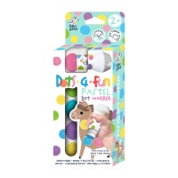 Παιδικοί Μαρκαδόροι για Βούλες Avenir Dots 4 Fun Pastel Colors 5τμχ.