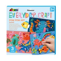 Παιδικό Σετ Χειροτεχνίας με Πομ Πομ DIY Avenir Everyday Craft Pom Pom Art Axolotl