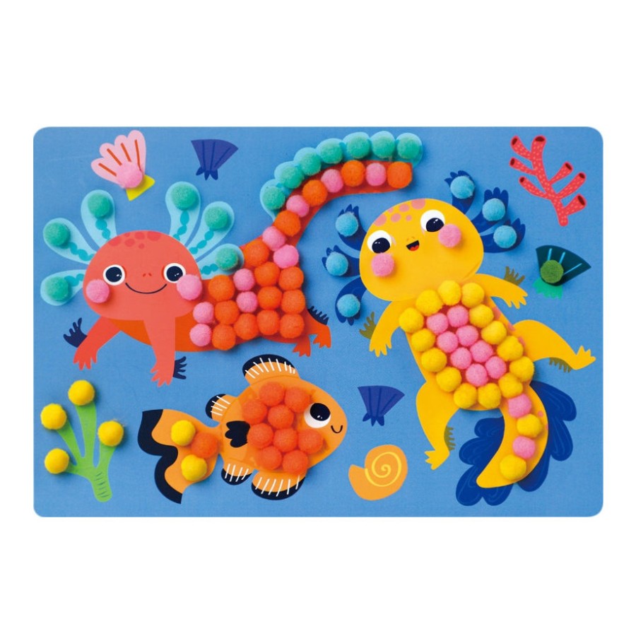 Παιδικό Σετ Χειροτεχνίας με Πομ Πομ DIY Avenir Everyday Craft Pom Pom Art Axolotl