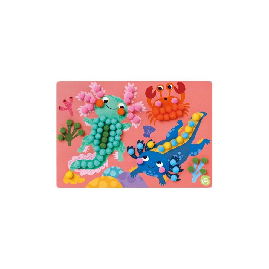 Παιδικό Σετ Χειροτεχνίας με Πομ Πομ DIY Avenir Everyday Craft Pom Pom Art Axolotl