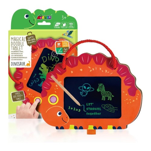 Avenir Παιδικό Tablet Ζωγραφικής LCD Let's Travel Magic Doodle Tablet Dinosaur