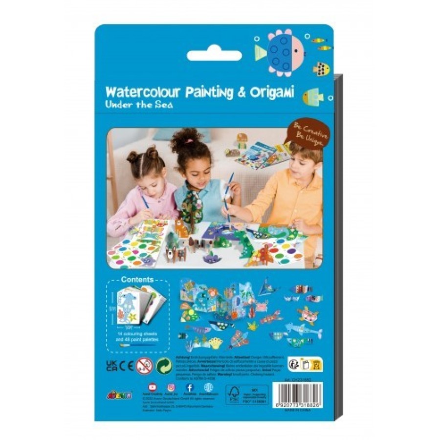 Σετ Ζωγραφικής με Νερό & Origami Under the Sea