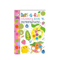 Παιδικό Βιβλίο Ζωγραφικής Avenir Dots 4 Fun Colouring Book Food Party