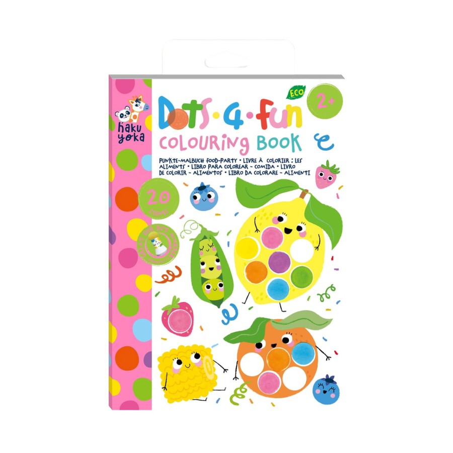 Παιδικό Βιβλίο Ζωγραφικής Avenir Dots 4 Fun Colouring Book Food Party