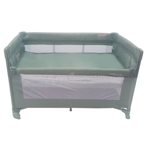 Παρκοκρέββατο Baby Adventure Dream 2 layers με Ανοιγόμενη Πλευρά Νο157 Khaki