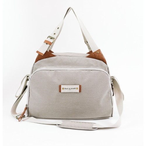 Baby On Board Paris Τσάντα Αλλαξιέρα Tote Bag Soft Grey