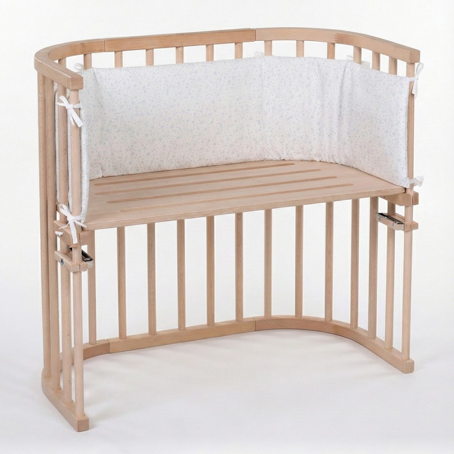Babybay Βρεφική Πάντα από Οργανικό Βαμβάκι για Λίκνο Original White Stars/Diamond Blue
