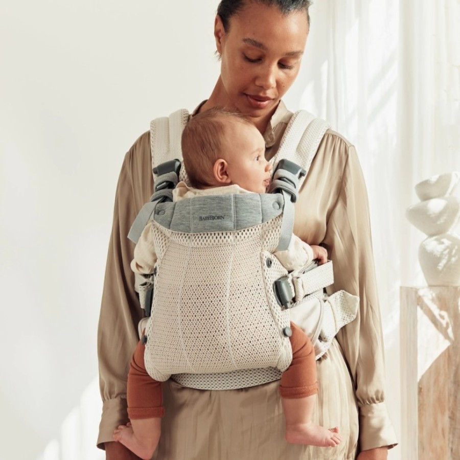 Βρεφικός Μάρσιπος BabyBjorn Mini 3D Mesh Cream