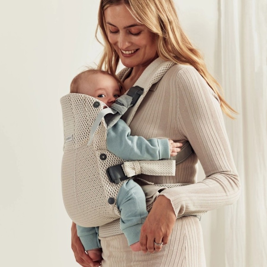 Βρεφικός Μάρσιπος BabyBjorn Mini 3D Mesh Cream