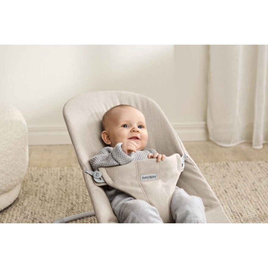 BabyBjorn Βρεφικό Ρηλάξ Bliss Woven Melange Light Beige