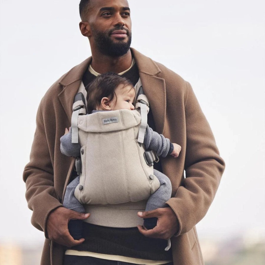 BabyBjorn Βρεφικός Μάρσιπος Harmony Woven Melange Light Beige