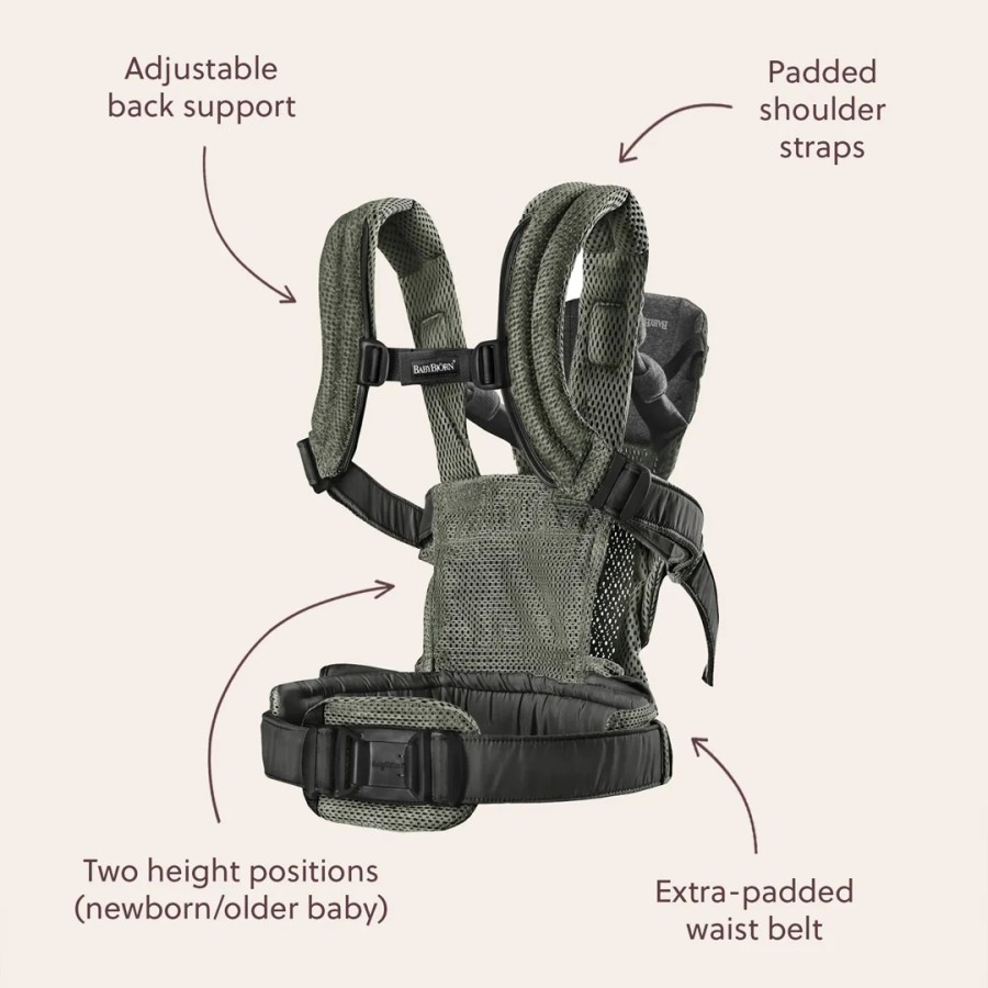BabyBjorn Βρεφικός Μάρσιπος Harmony Woven Melange Light Beige