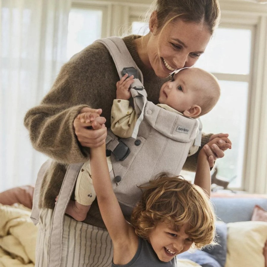 BabyBjorn Βρεφικός Μάρσιπος Harmony Woven Melange Light Beige