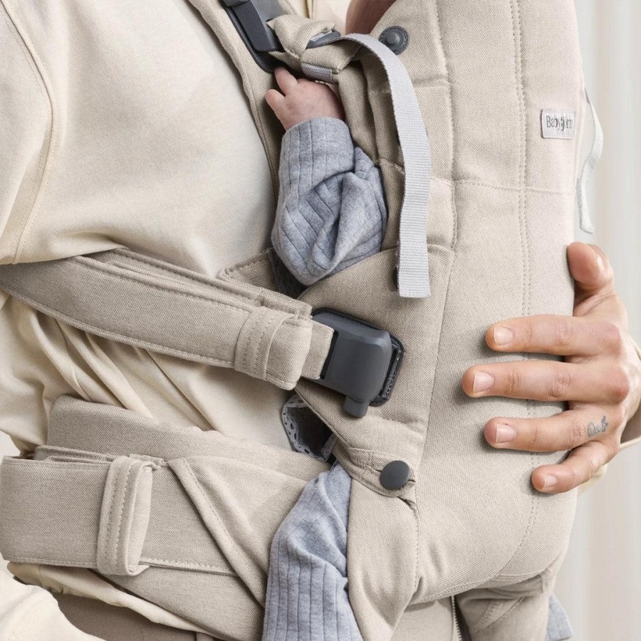 BabyBjorn Βρεφικός Μάρσιπος Harmony Woven Melange Light Beige