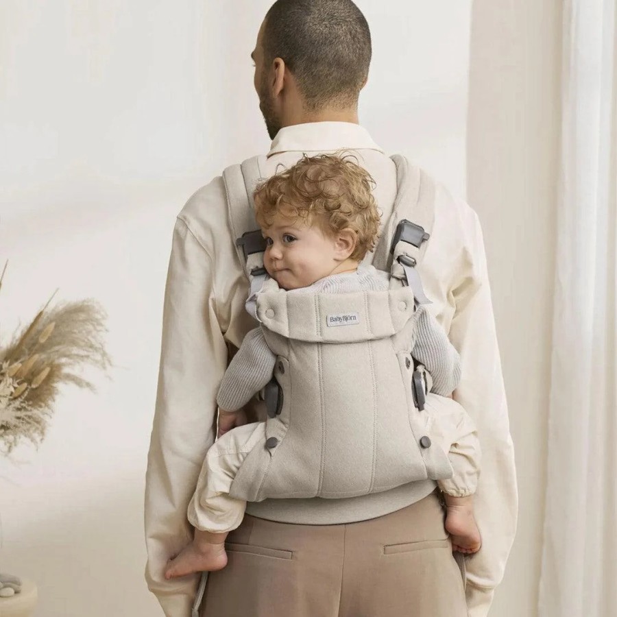 BabyBjorn Βρεφικός Μάρσιπος Harmony Woven Melange Light Beige
