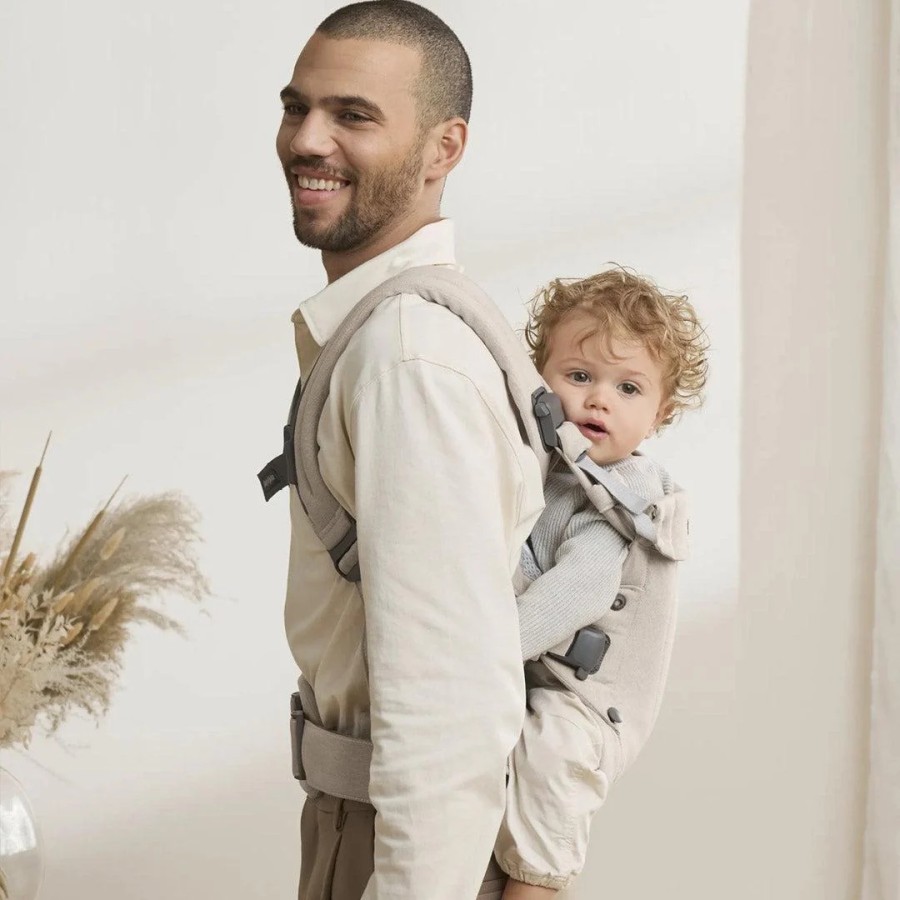 BabyBjorn Βρεφικός Μάρσιπος Harmony Woven Melange Light Beige