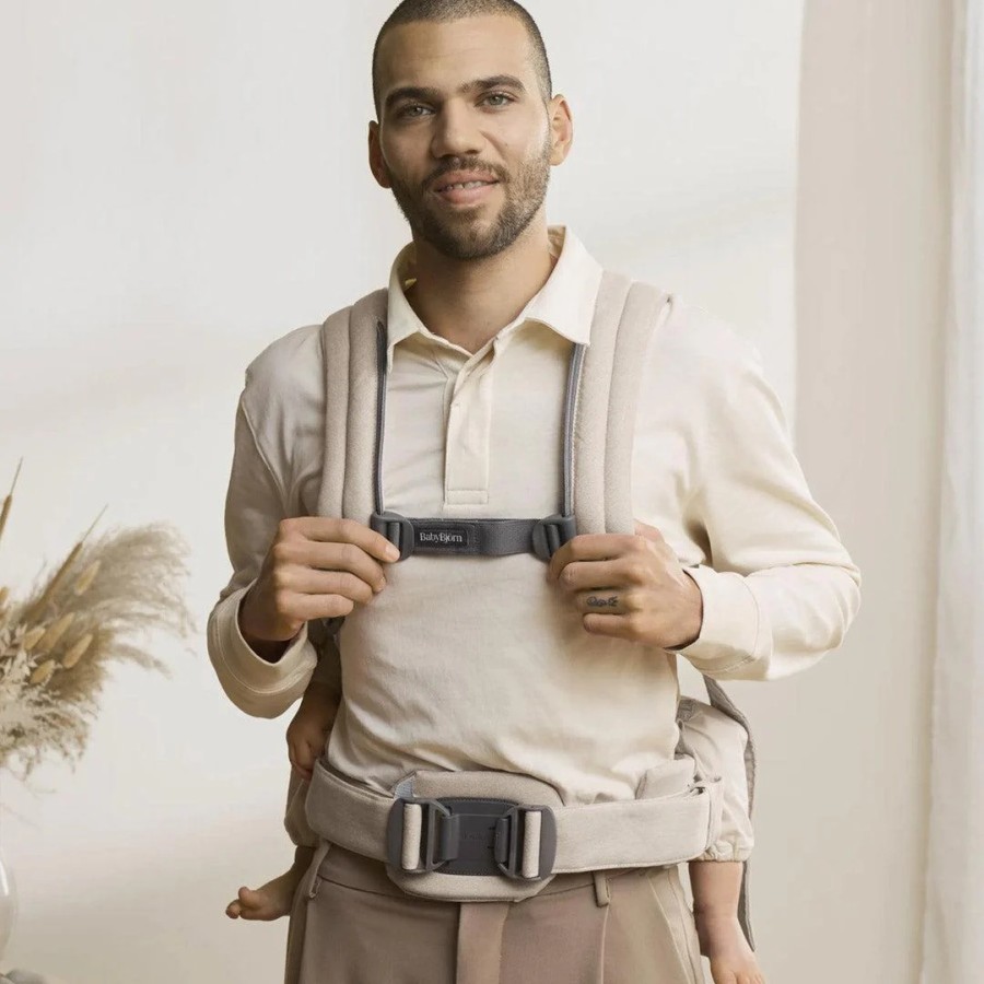 BabyBjorn Βρεφικός Μάρσιπος Harmony Woven Melange Light Beige