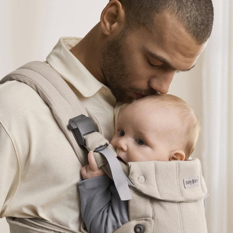 BabyBjorn Βρεφικός Μάρσιπος Harmony Woven Melange Light Beige