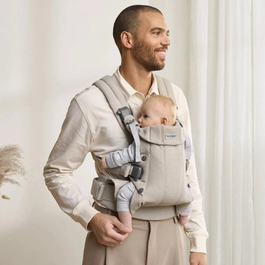 BabyBjorn Βρεφικός Μάρσιπος Harmony Woven Melange Light Beige