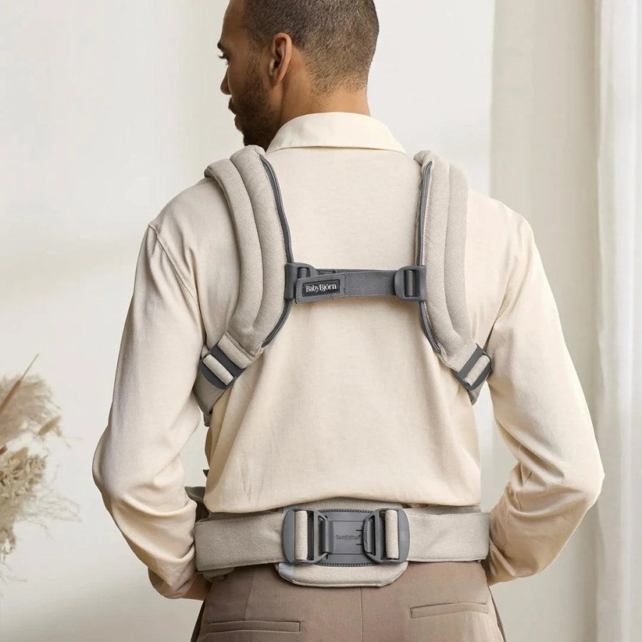 BabyBjorn Βρεφικός Μάρσιπος Harmony Woven Melange Light Beige