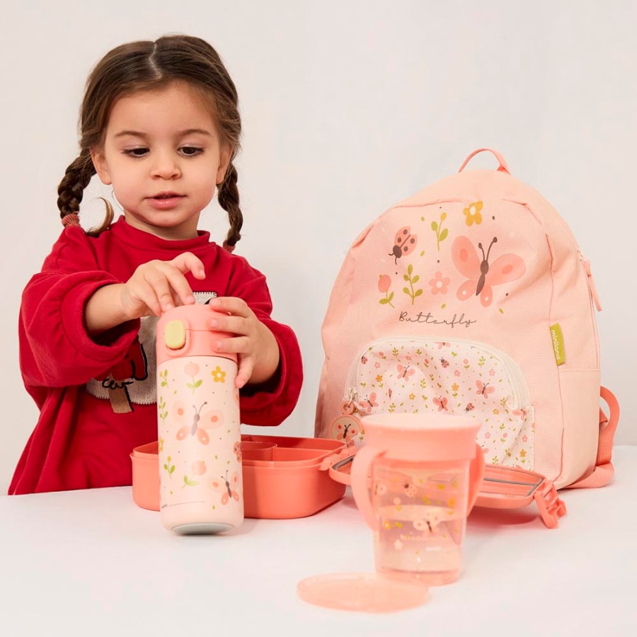 Miniland Παιδικο Ανοξειδωτο Παγουρι Steel Junior Bottle Butterfly 320 Ml