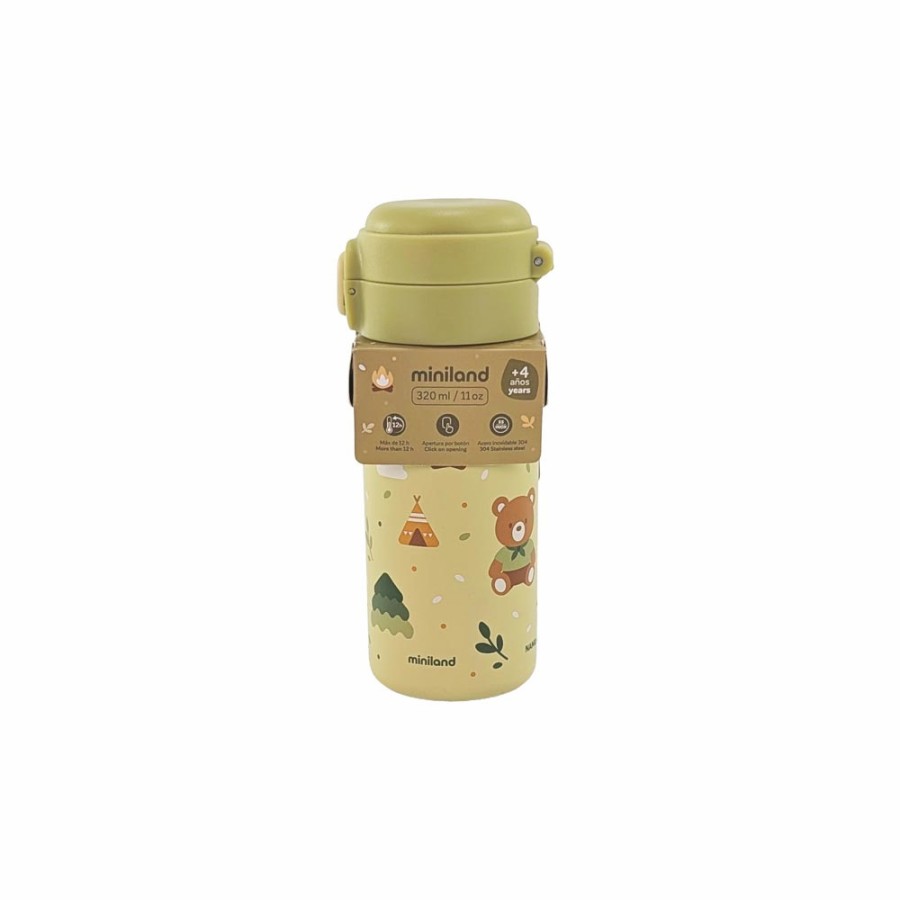 Miniland Ανοξείδωτο Παιδικό Παγούρι Steel Junior Bottle Explorer 320ml