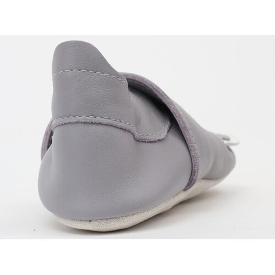 Bobux Softsole Μαλακό Δερμάτινο Ανατομικό Παπουτσάκι Woof Grey 
