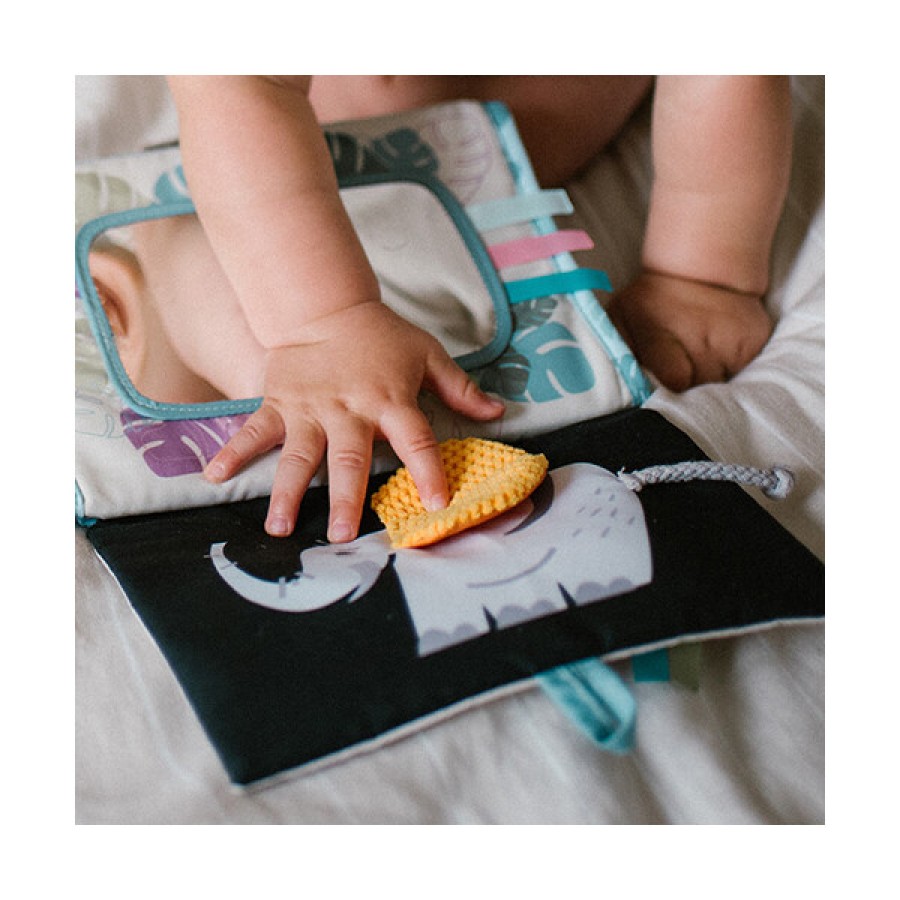 Βρεφικό Αισθητηριακό Βιβλίο Διπλής Όψης BabyOno Safari