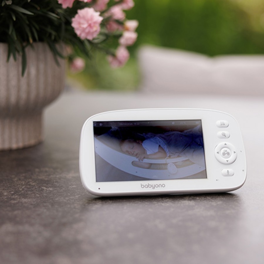 Kάμερα και Baby Monitor με Eνδοεπικοινωνία & Oθόνη 5" LCD με Zoom BabyOno Calma