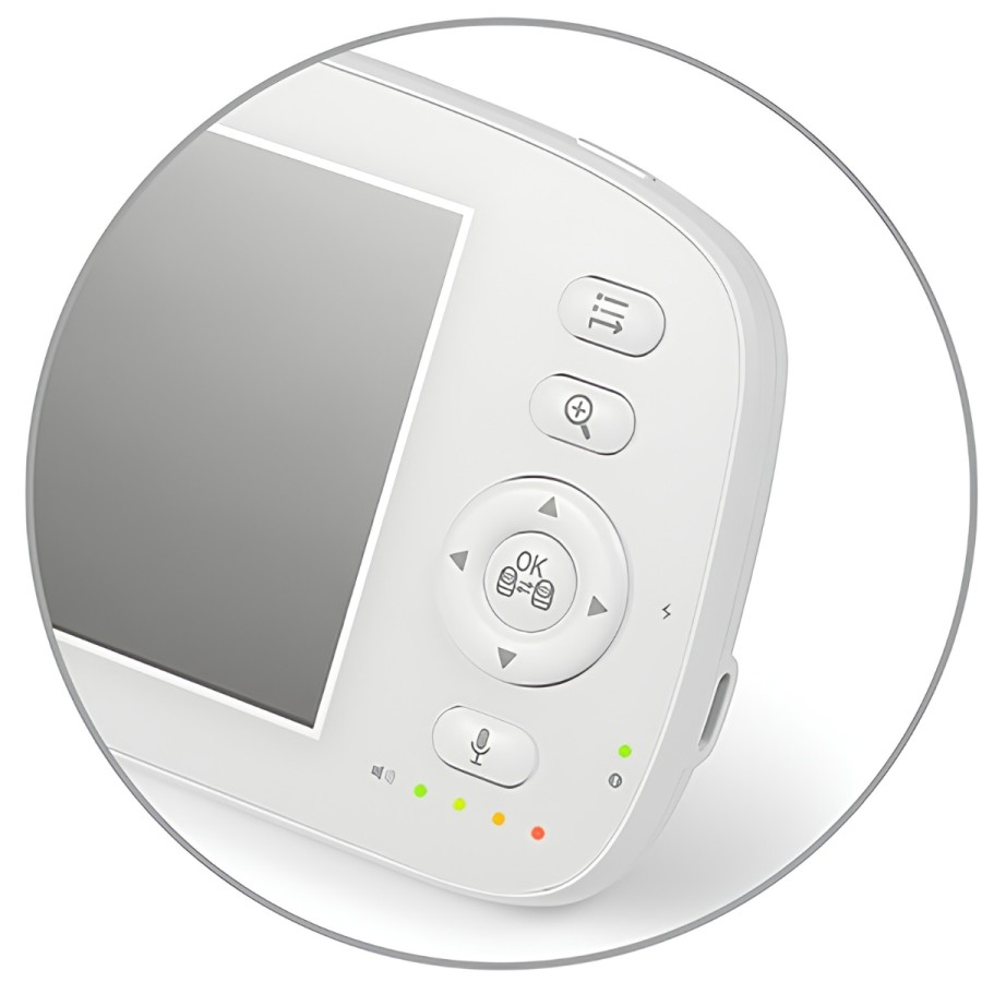 Kάμερα και Baby Monitor με Eνδοεπικοινωνία & Oθόνη 5" LCD με Zoom BabyOno Calma